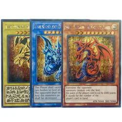 Yu Gi Oh Cards Egyptian God The Winged Dragon of Ra Anime Game Characters DIY Print Collection Flash Card Gift New illustrations