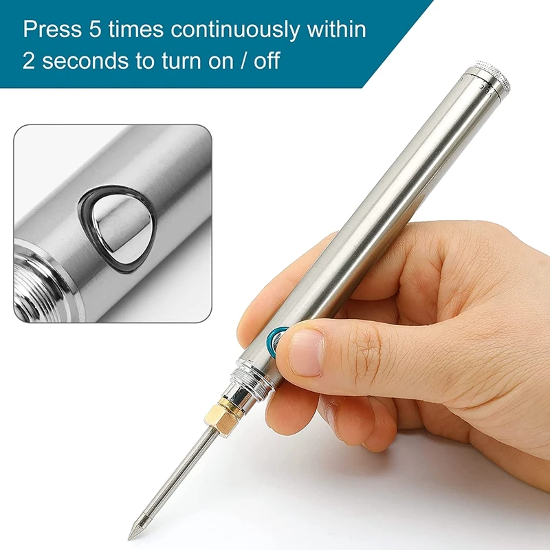 Cordless Portable Soldering Iron Tool USB Soldering Iron Wireless Charging Welding Tool With Protective Cover