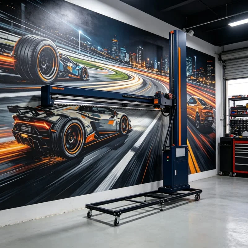Art Gallery UV Wall Printer Vertical 3D Inkjet For Acrylic Glass Wood Metal Canvas Exhibition Wall Art Printing Customized