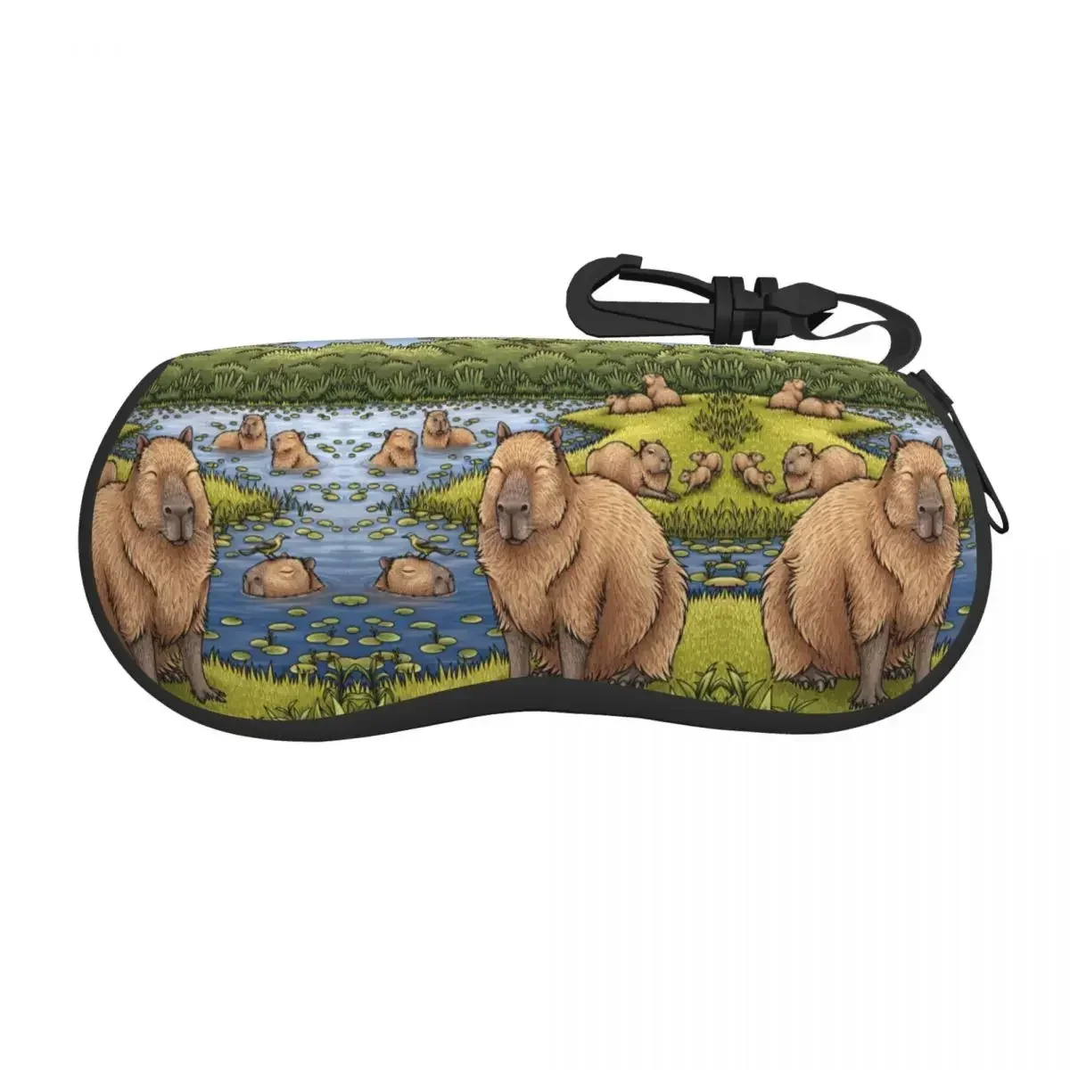

Capybara Shell Glasses Case Cute Animal Pet Eyewear Storage Box Outdoor Travel Portable Anti-Pressure Sunglasses Case Pouch