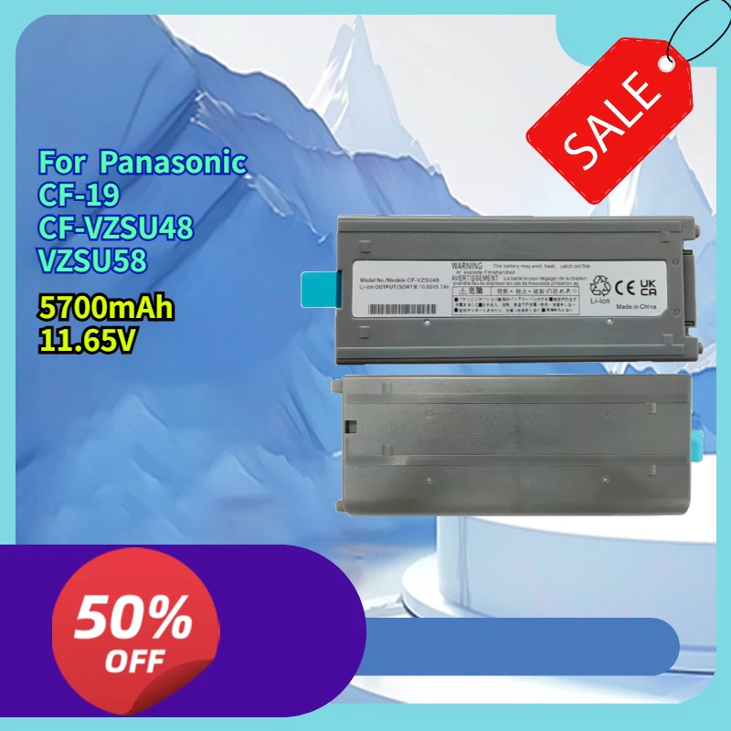 

High-quality5700mAh 10.65V compatible with CF-19 CF-VZSU48 VZSU58 laptop battery