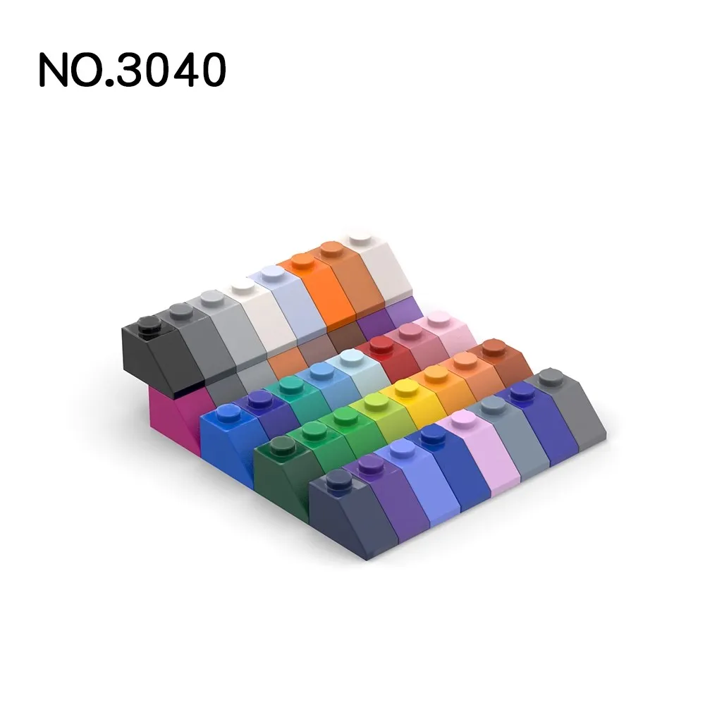 20Pcs MOC Parts 3040 Slope 45° 2 x 1 Compatible Bricks DIY Assmble Building Blocks Particle Kid Puzzle Brain Toy Gift
