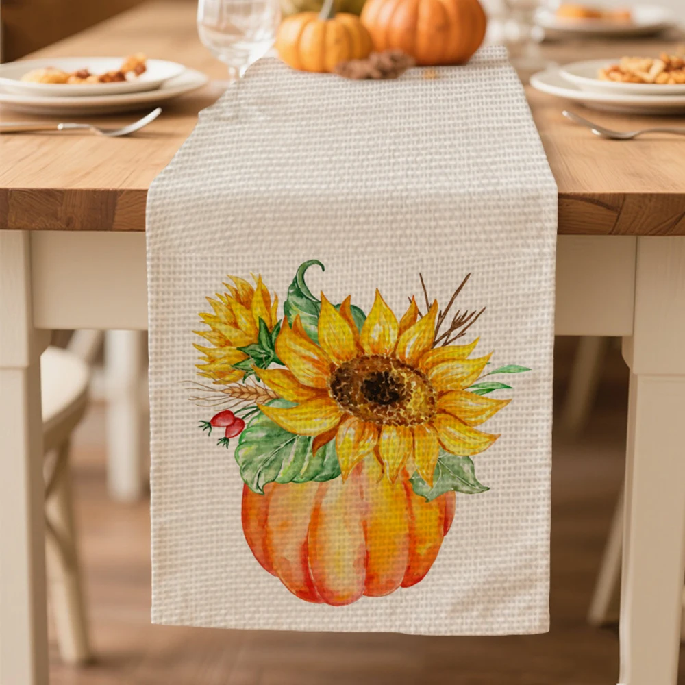 

table runners autumn Table decoration and accessories for Festival party Thanksgiving Day tablecloth