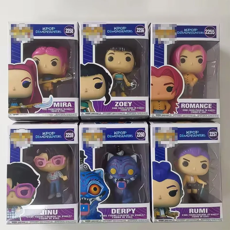 New K-pops Demons Hunters Anime Figure Rumi Zoey Mira Saja Boys Action Figure Cosplay Vinyl ornament Figures Toy fan gifts
