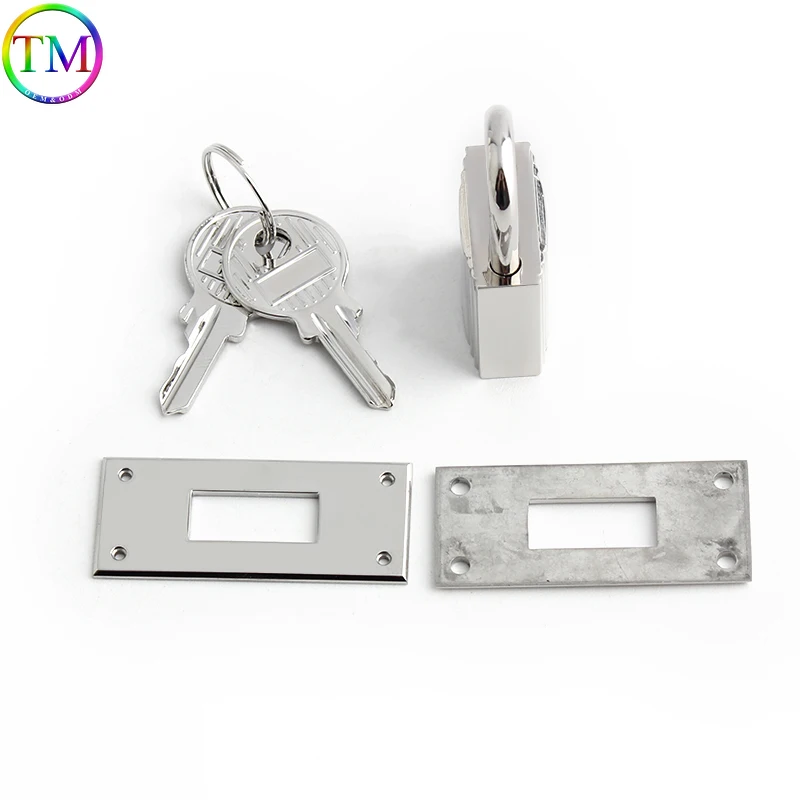 1/5/10Sets Stainless Steel Metal Hanger Clasp Locks Bag Hardware Accessories For Women\'s Handbag Clasp Lock Buckle Leather Craft