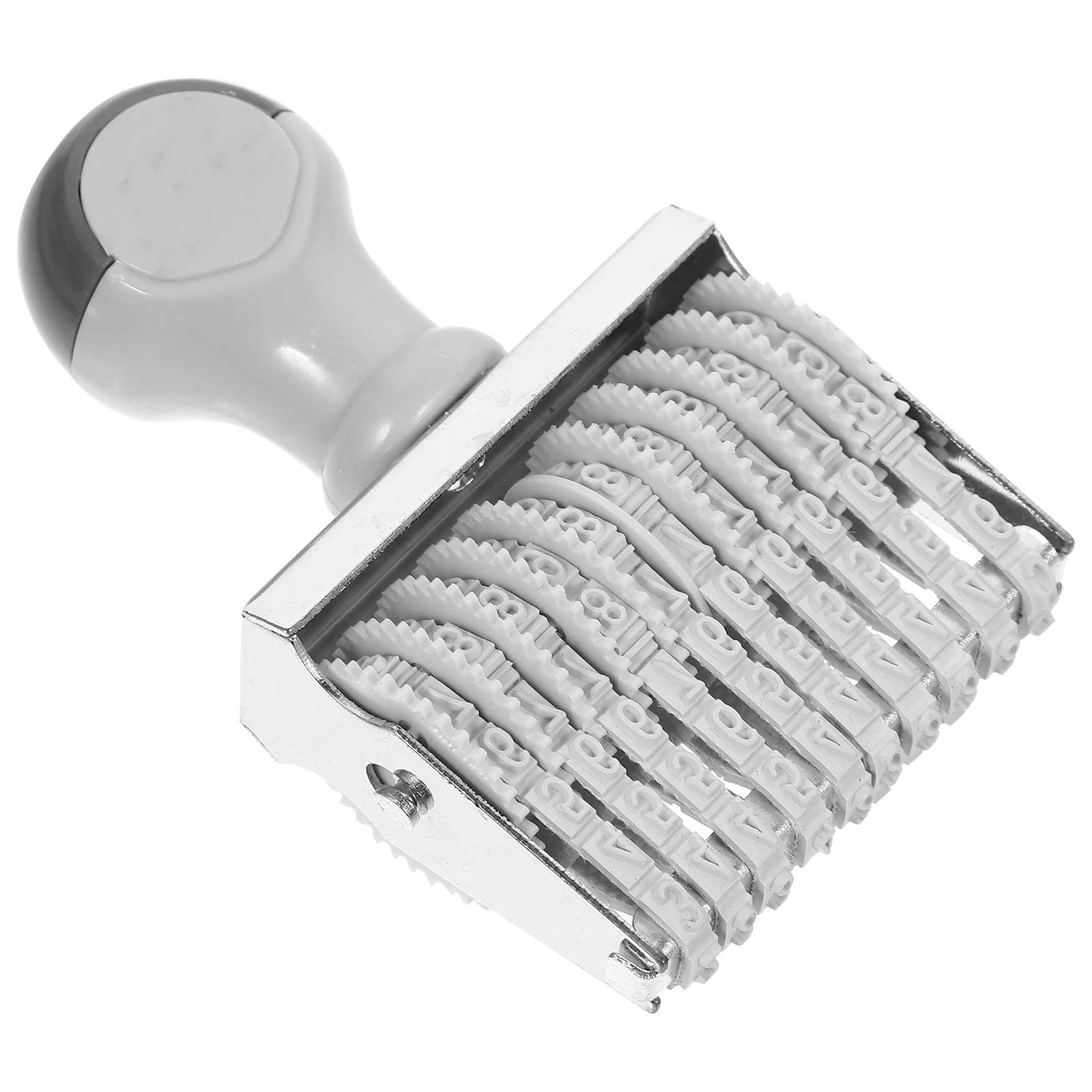 Daily Use Number Stamp Digital Printing Multipurpose Mini Iron Roller Stamps Office