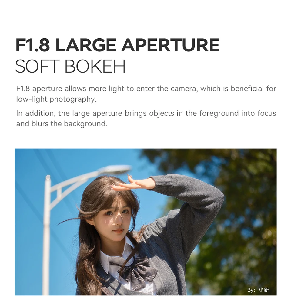 TTArtisan AF 56mm F1.8 Große Blendenöffnung Kameraobjektiv für Porträtfotografie mit Sony E Fujifilm XF Nikon Z Anschluss ZV-E10 A7R III – Detail 12
