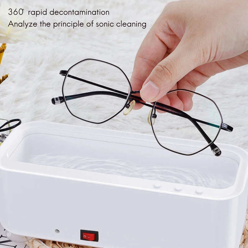 Ultrasonic Cleaning Machine 45000Hz High Frequency Vibration Wash Cleaner Washing Jewelry Glasses Watch Washing Ring