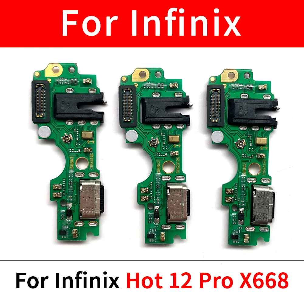 

USB Charger Port Dock Connector Charging Board Flex Cable For Infinix Hot 10 11S 12 Pro 30i S3X Note 7 12 30 S5 Pro