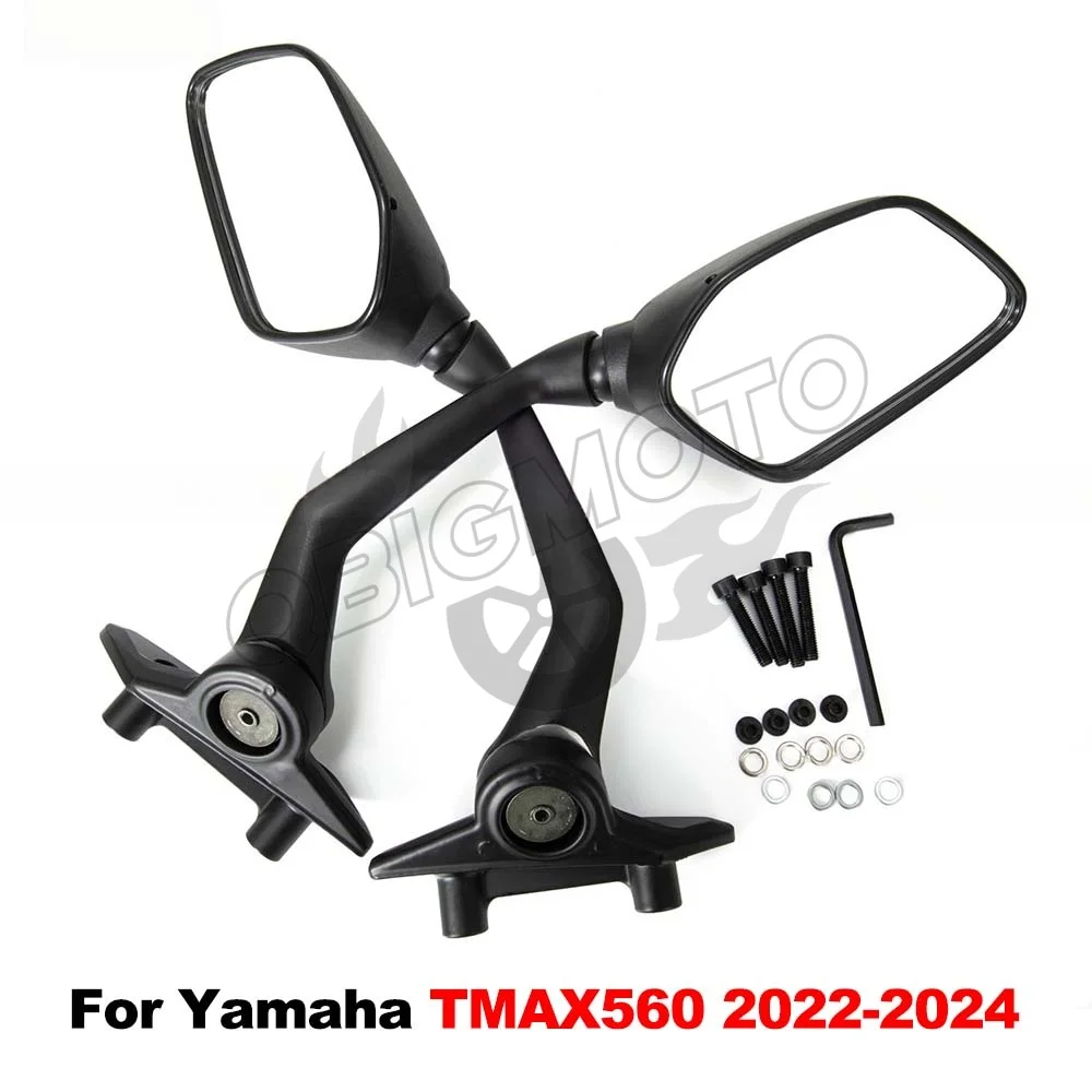 

Fit For Yamaha TMAX560 TMAX T-MAX 560 T-MAX560 TMAX-560 2022-2024 Left&Right Side Motorcycle Rearview Rear View Mirror