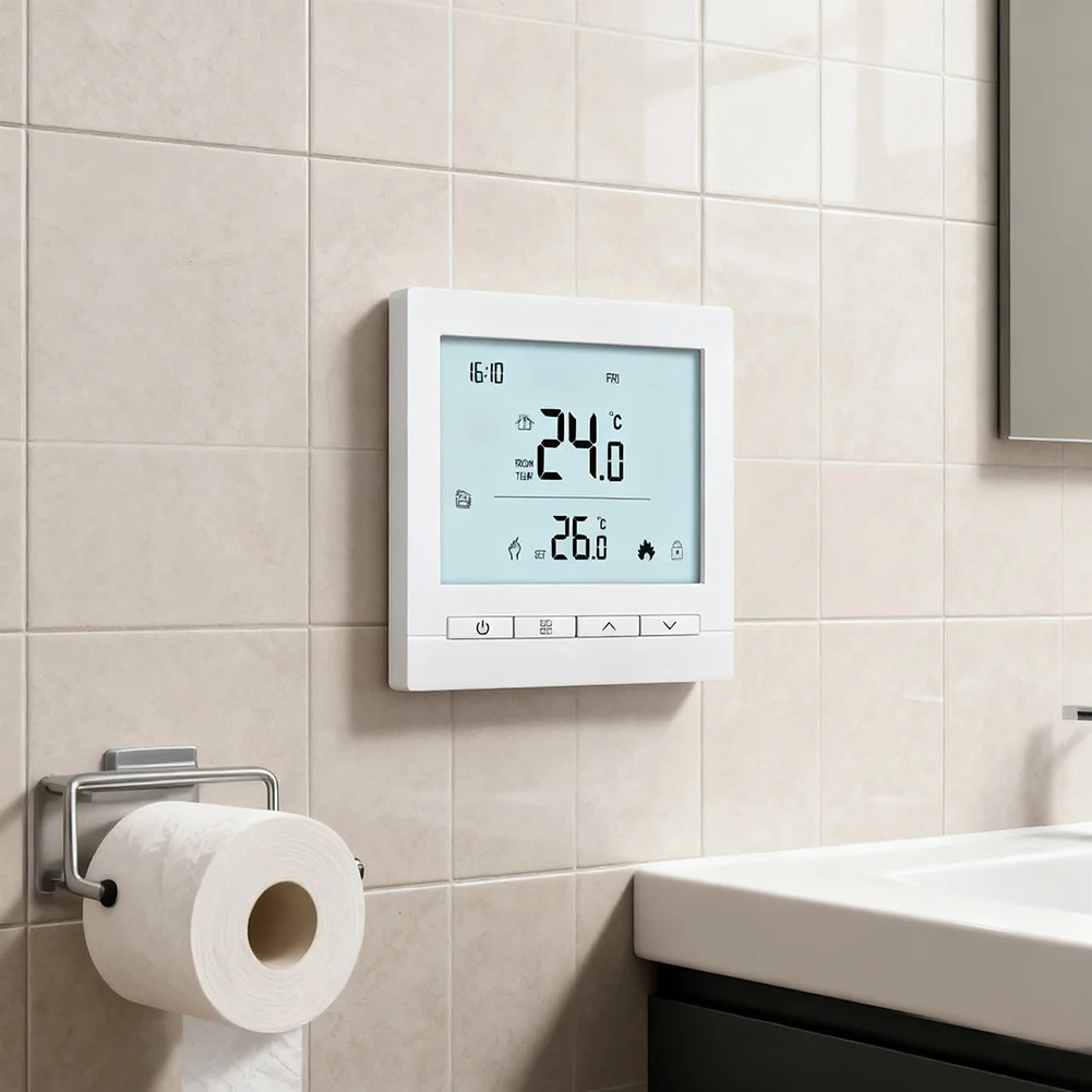 لأنظمة التدفئة التحكم عن بعد في درجة الحرارة للتدفئة المنزلية 8.6x8.6x2 سم أوضاع التحكم المتقدمة المتوافقة مع الغلايات