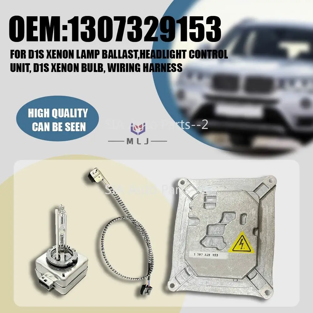 

1307329153 25806714 63117182520 FOR BMW 3 Series E90 M3 E92 E93 D1S Xenon Lamp Ballast Headlight Control Unit Wiring Harness