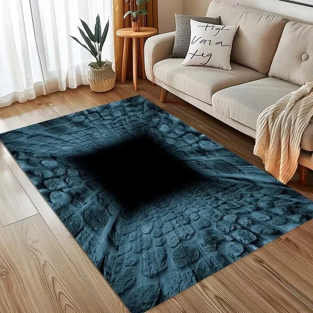 3D Hole Illusion Rug Realistic Cave Floor Rug Unique Optical Illusion Rug for Living Room Fun Novelty Home Decor Popular Rug Ins 3 3D Hole Illusion Rug Realistic Cave Floor Rug Unique Optical Illusion Rug for Living Room Fun Novelty Home Decor Popular Rug Ins 3