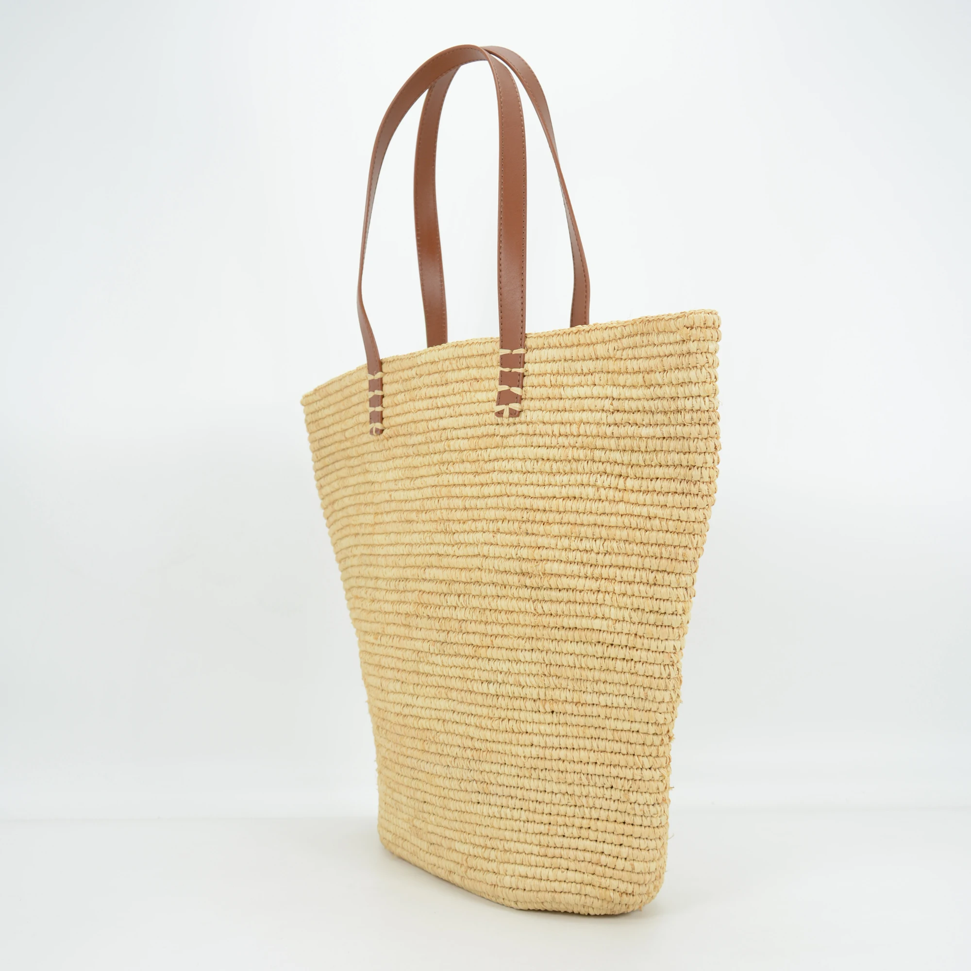 Natural Raffia Tote Bag for Summer