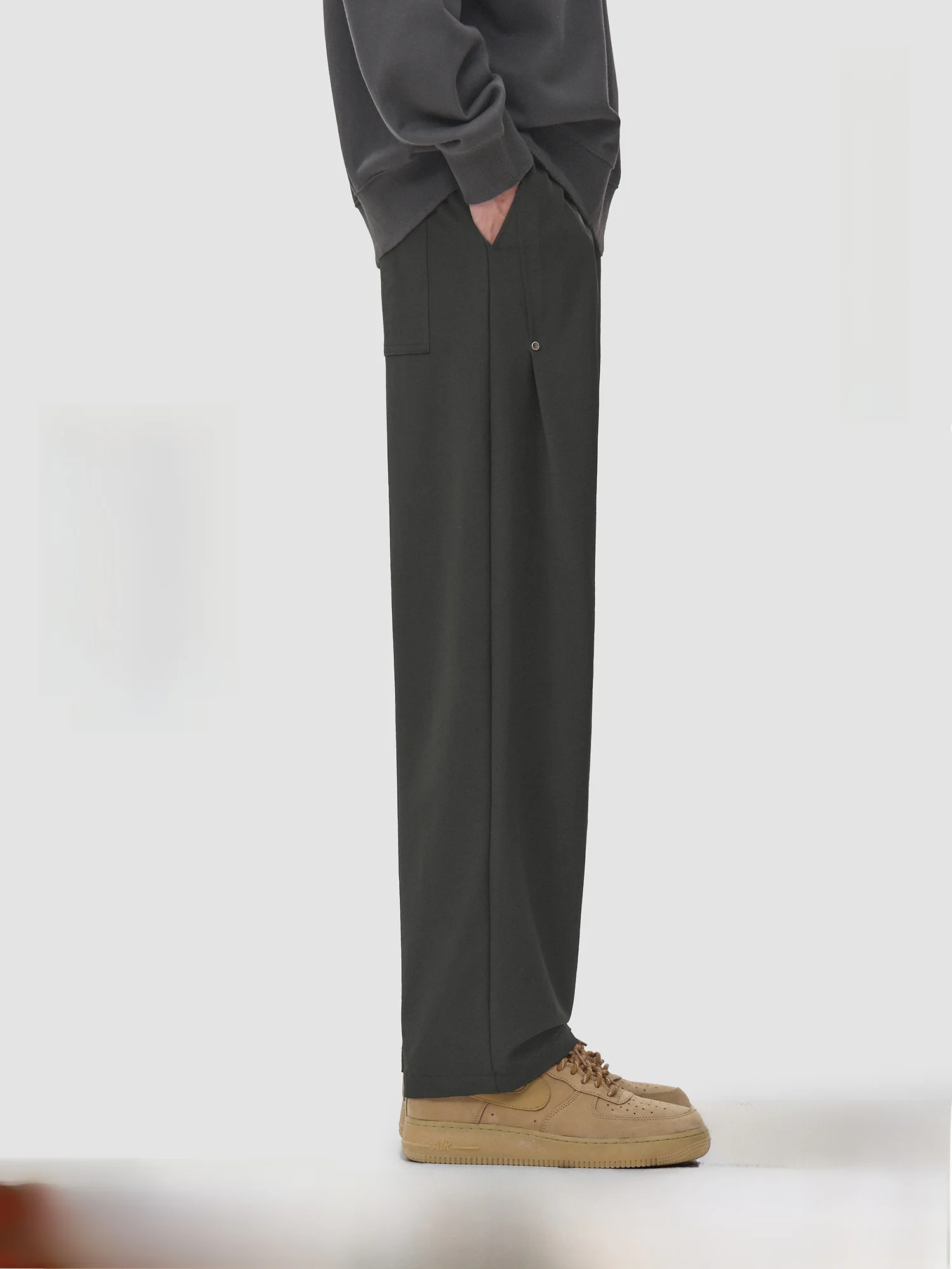 

Повседневные брюки-карго American Sle, мужская весенне-осенняя уличная рабочая одежда, свободная посадка, прямые брюки, удобные модные