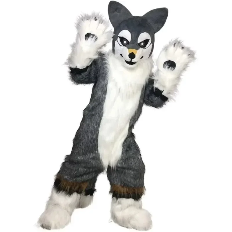 Husky Fursuit Mascot Costume Cosplay Event Performance Cartoon Halloween Dress Up Fancy