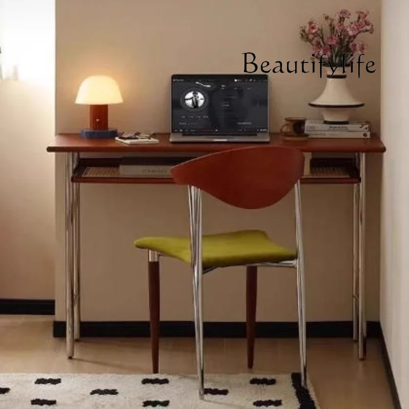 Q mM Modern Office Desk Designer Retro Home Office Computer Desk with Storage Cabinet Multifunction Home Furniture Dining Tables