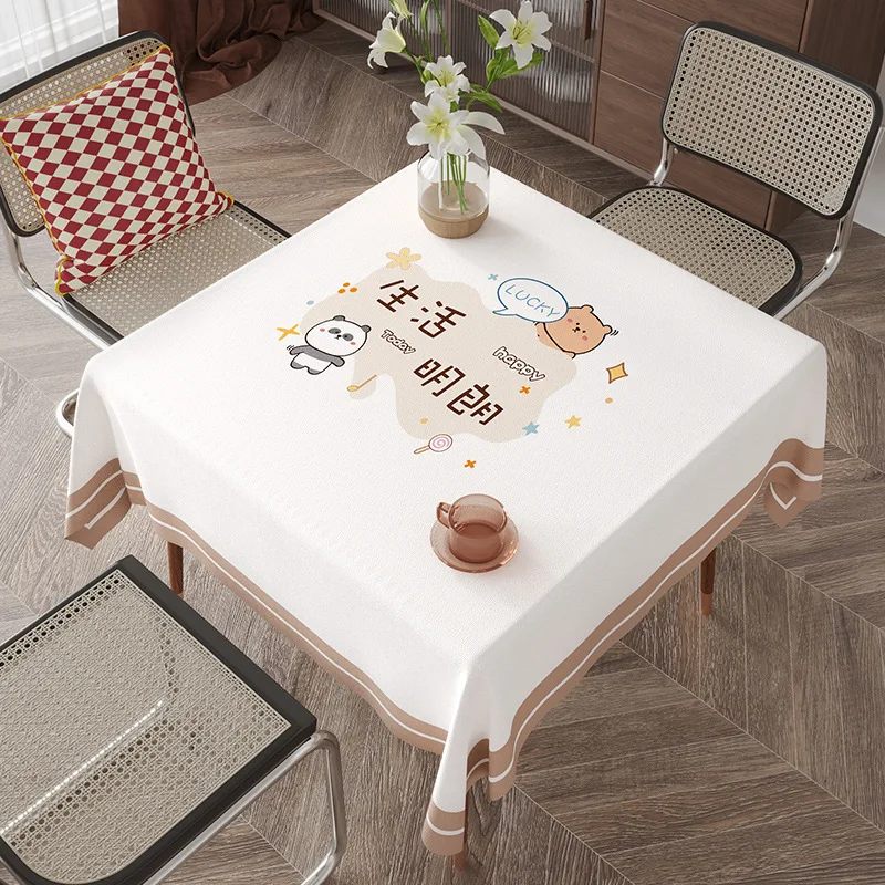 

P0105tablecloth waterproof, oil resistant, washable, and heat-resistant 2024 new dining table mat, coffee table tablecloth, PV