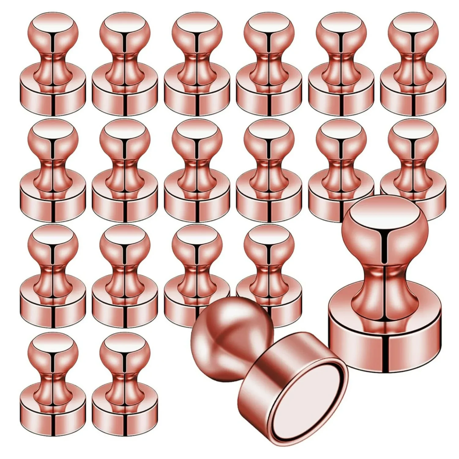 Super Strong Magnet Neodymium Magnet  Push Sucker Magnet Thumbtack Durable Steel Magnetic Pushpins Pin Whiteboard Fridge Magnets