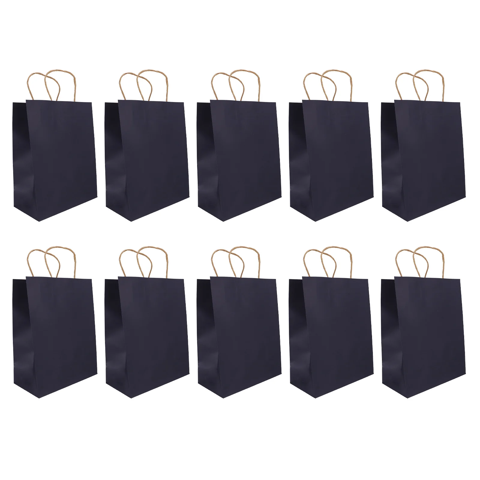 

10Pcs Kraft Paper Shopping Bags Premium Quality Oilproof Waterproof Sturdy Gift Packaging Cafe Bakery Practical Thickened Design