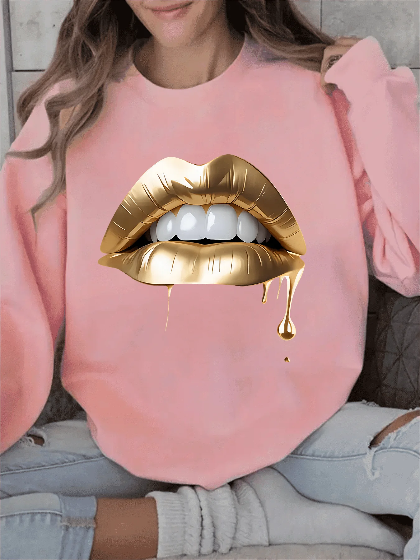 

Парижская женская осенне-зимняя модная повседневная спортивная свободная флисовая теплая толстовка с длинными рукавами и карманами с капюшоном и принтом Лос-Анджелеса