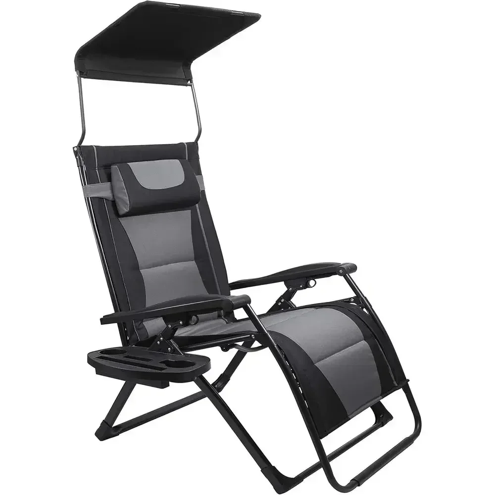 Sturdy Reclining Lawn Chair: Indoor/Outdoor, Steel Frame, Ideal for Garden, Poolside, Camping