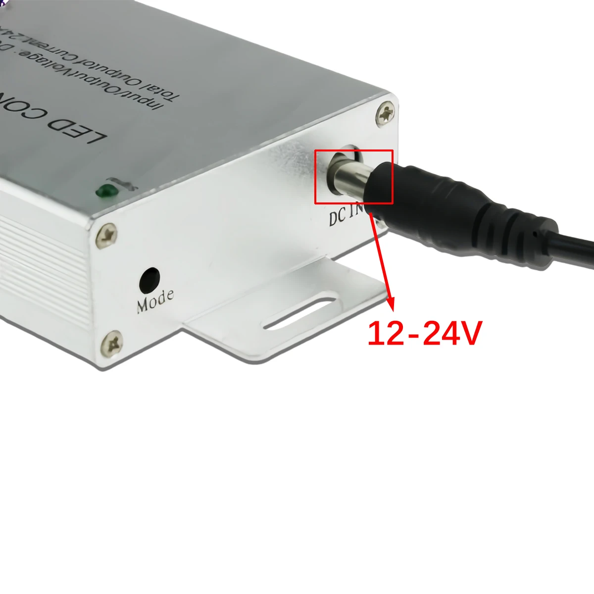 24-Key IR Remote RGB LED Controller - Color/Dimmer for Strip Lights, 24A Model (WS2811/WS2812B/1903 Compatible)