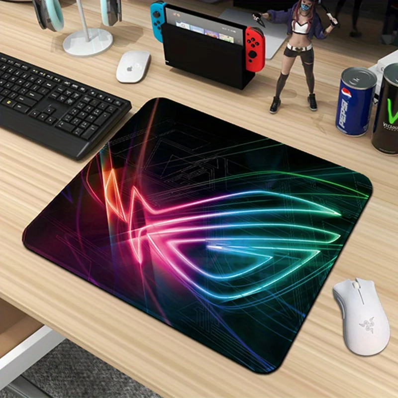 Tappetino per mouse da gioco ROG " - bellissimo modello, design antiscivolo, stampa ad alta risoluzione, accessori per giocatori