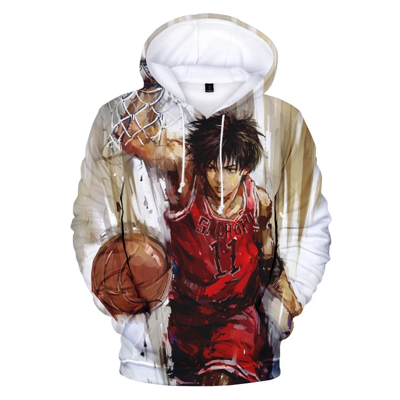 

New Slam Dunk 3D Printed Hoodie Fashion Men Boys Casual Sweatshirts SHOHOKU 10 O-Neck Polyester Pullover Plus Size Coat