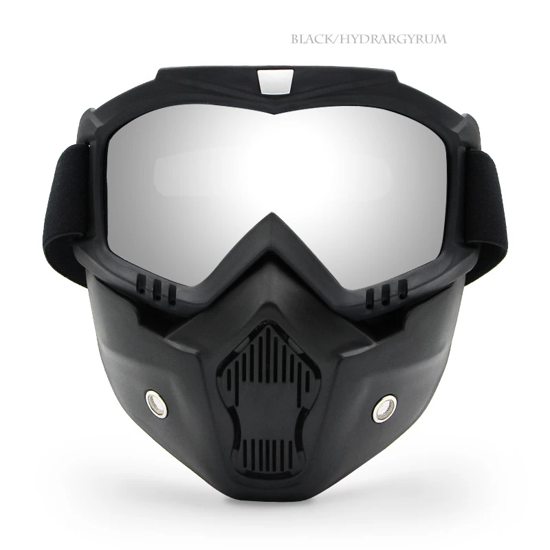 Uomo donna maschera da Snowboard da sci occhiali da sci per motoslitta occhiali protettivi da Motocross antivento occhiali di sicurezza con filtro