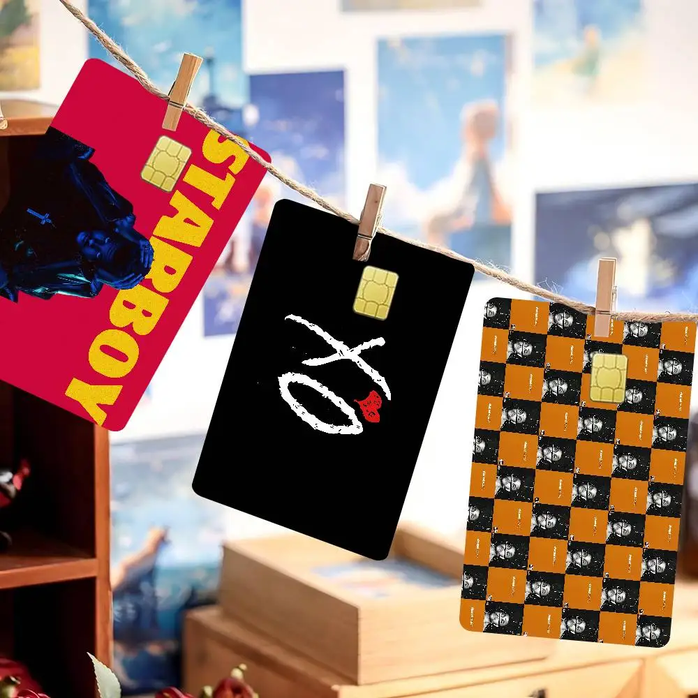 Singer T-The Weeknd Xo Anime Cartoon Sticker Film Skin for Credit Card Debit Bank Bus Card