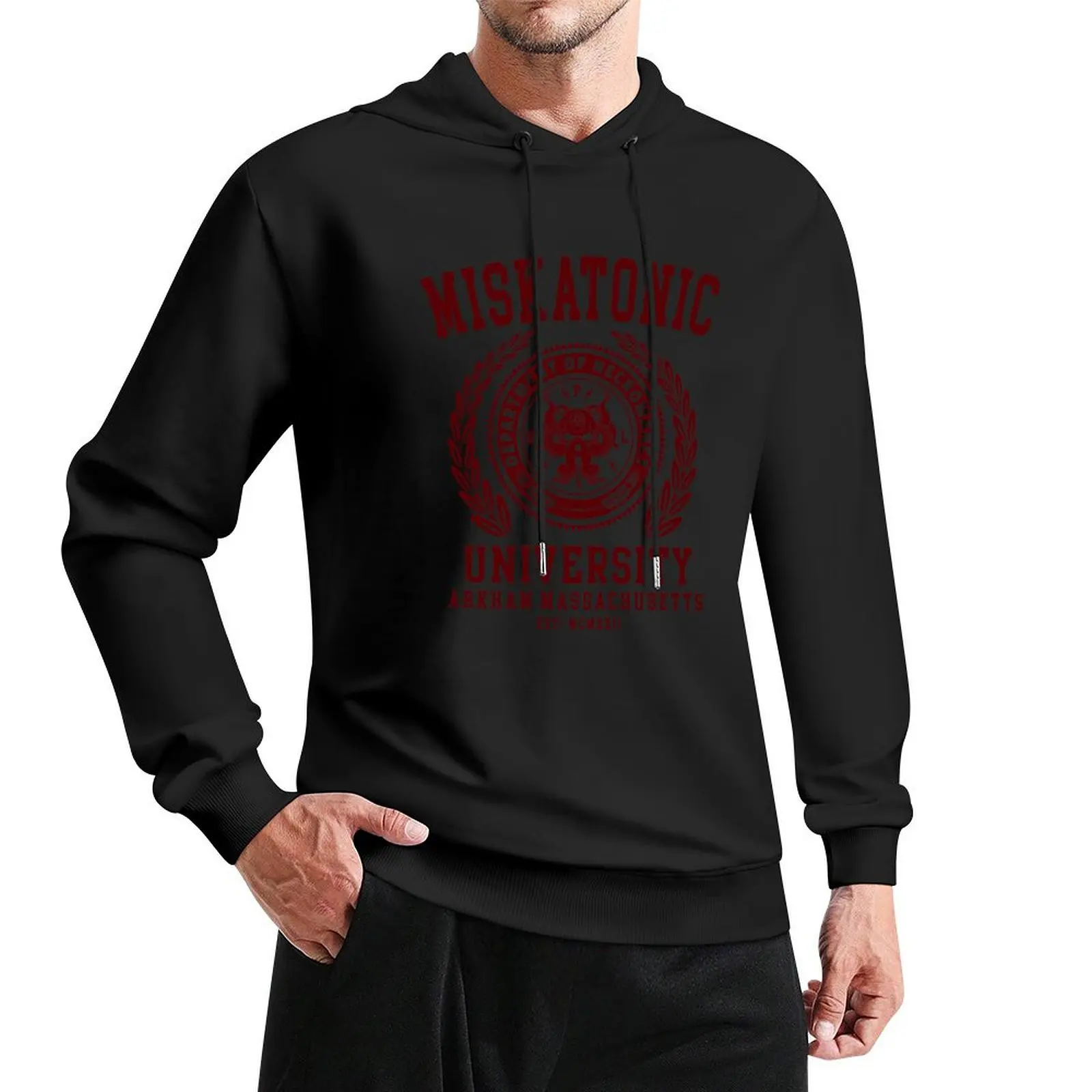 

CTHULU AND LOVECRAFT - MISKATONIC UNIVERSITY Pullover Hoodie men's sweat-shirt men clothing men's clothing anime hoodie