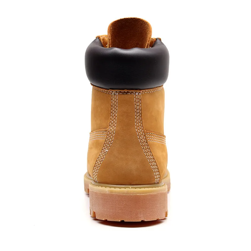 Handmade Genuine Leather Motorcycle Boots British Retro Men Women Outdoor Hiking Work Shoes Non-slip Desert Boots view 4