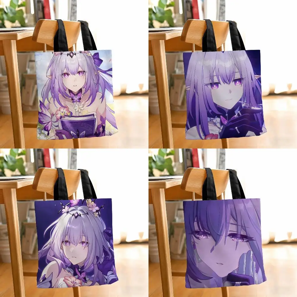 Girls Game H-Honkai Star Rail Storage Bags Beverage shopping bag grocery store storage bag for travel shopping storage