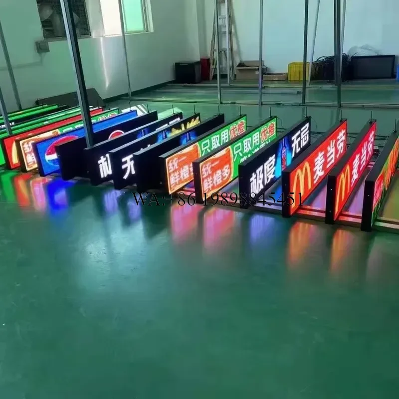 WMWMNU P2.5 Car Display Wifi 3g Waterproof Outdoor Scrolling Sign Car Roof Billboard Advertising Taxi Top Led Screen Display