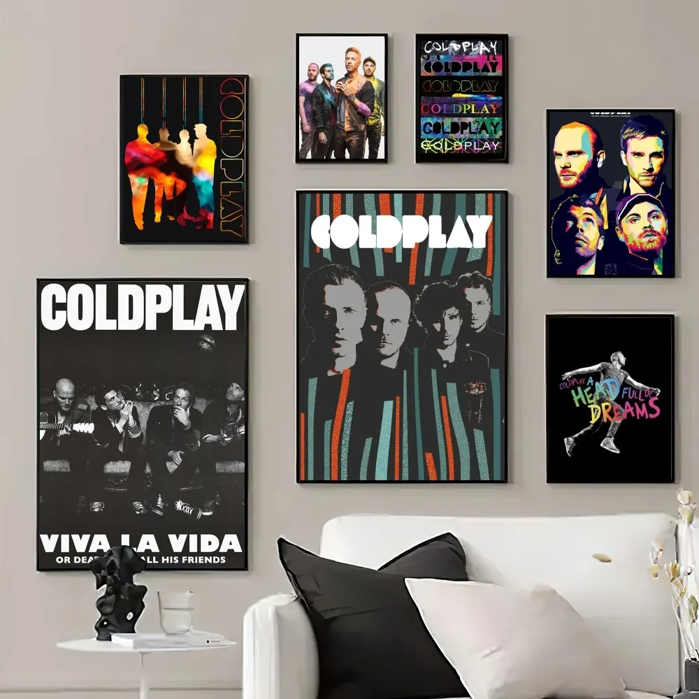 C-COLDPLAY BAND  Poster Prints Wall Pictures Living Room Home Decoration Small