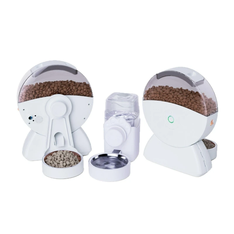 Smart Pet Feeder HD Camera Auto Timed Quantitative Remote Feeding WiFi Dogs Cats App Control