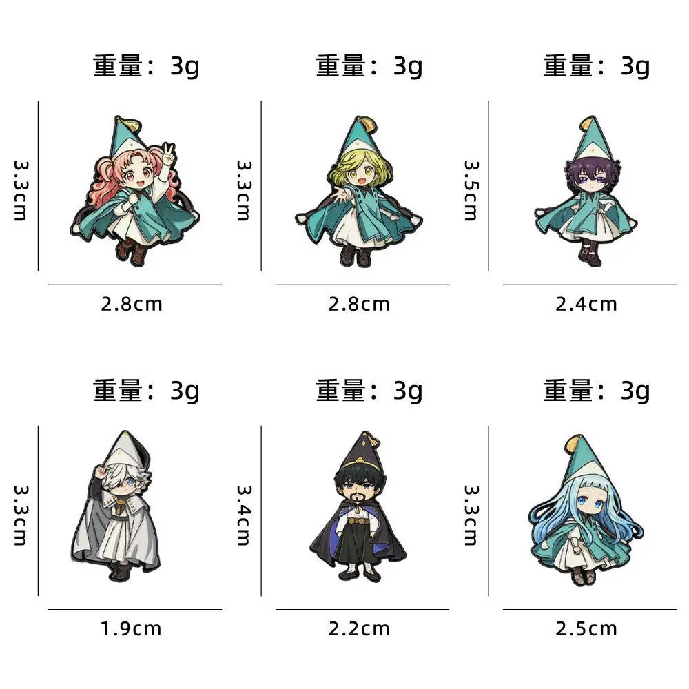 Animation Cartoon Series New Pointed Hat Magic Workshop Surrounding Badge Metal Cute Personality Creative Brooch