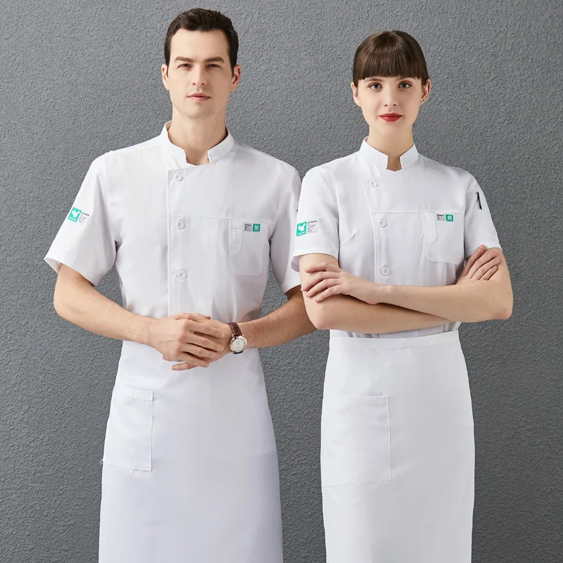 4XL Pizza Chef Uniform Restaurant Unisex Breathable Chef Jacket Catering Kitchen Cooking Overalls Bakery Food Service Chef Tops