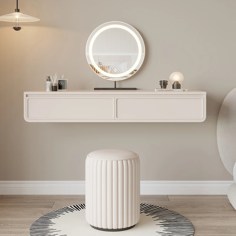 

Bedroom Makeup Dressing Table Set Chair Vanity Desk Wood Bedroom Dresser Drawer Corner Mirror Meuble De Chambre Furniture Home