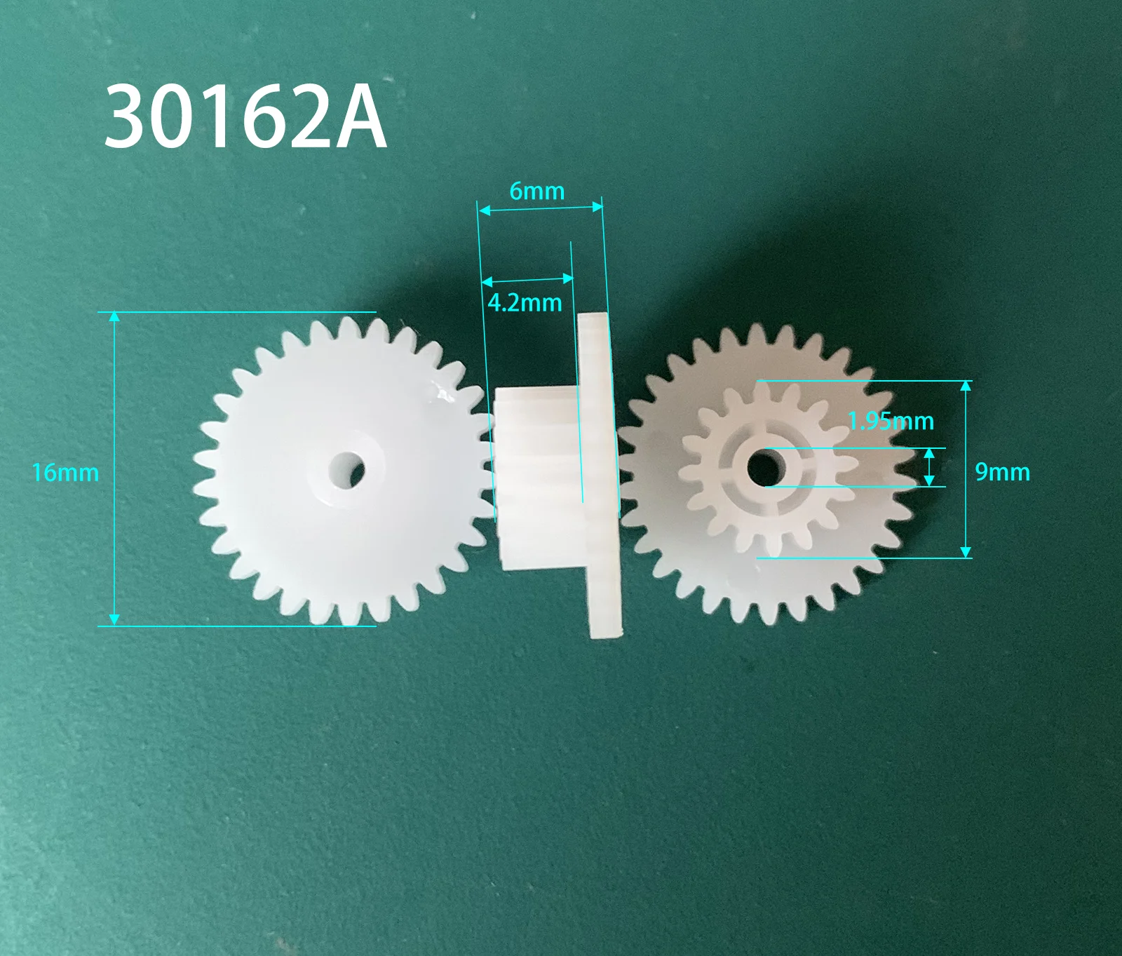 30162A 0.5M Double-layer Gear 30 Teeth + 16 Teeth Gears DIY Toy Parts Accessories 10pc/lot