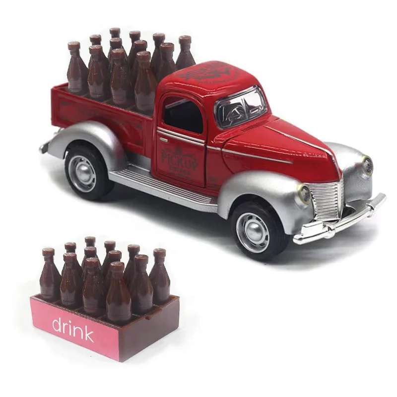 يموت الصب اللعب الرجعية بيك اب سبيكة خمر سيارة نموذج بيك اب سلسلة لعب الأولاد جمع اللعب