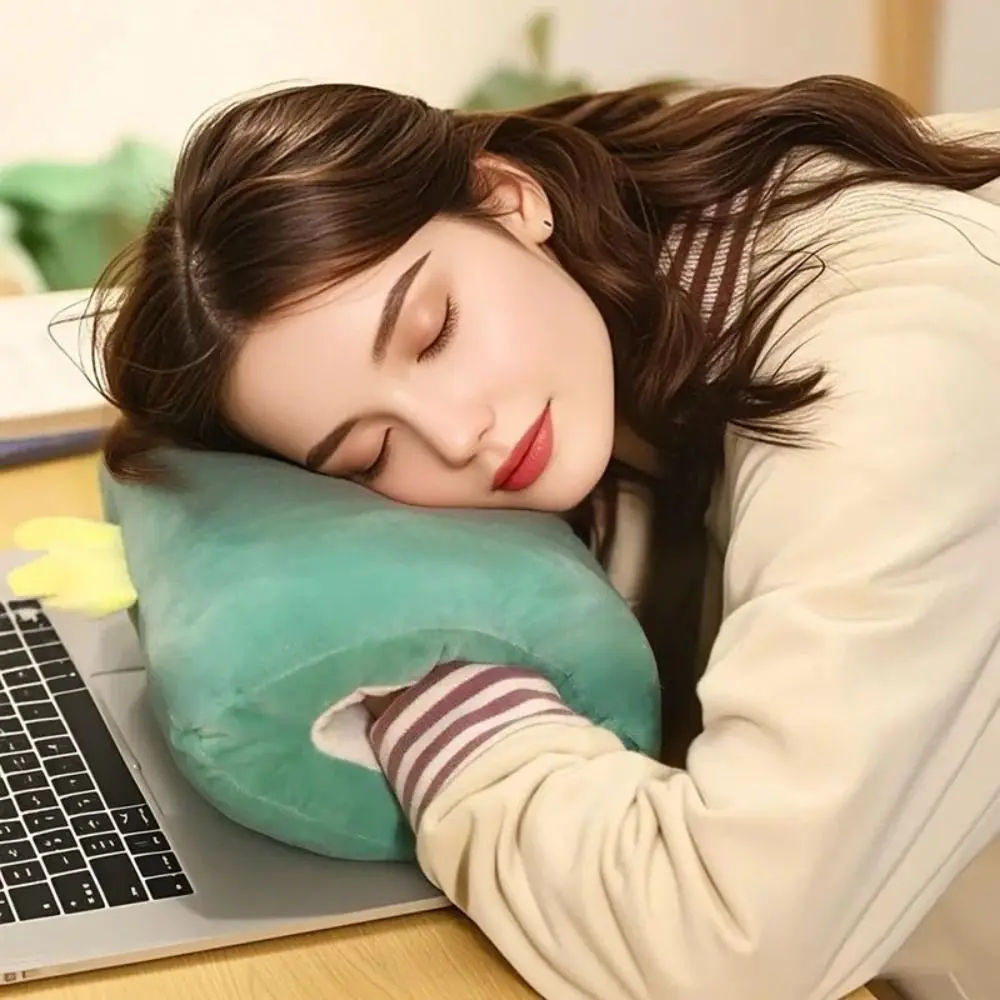 Lindos almohadas para niños PP algodón calentadores de manos de animales guantes juguete de dibujos animados almohadas para siesta cojines adultos