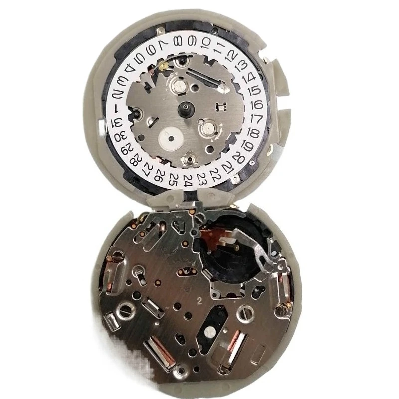 For Watch Accessories YM92A Quartz Movement, 3 O'clock on The Black and White Calendar