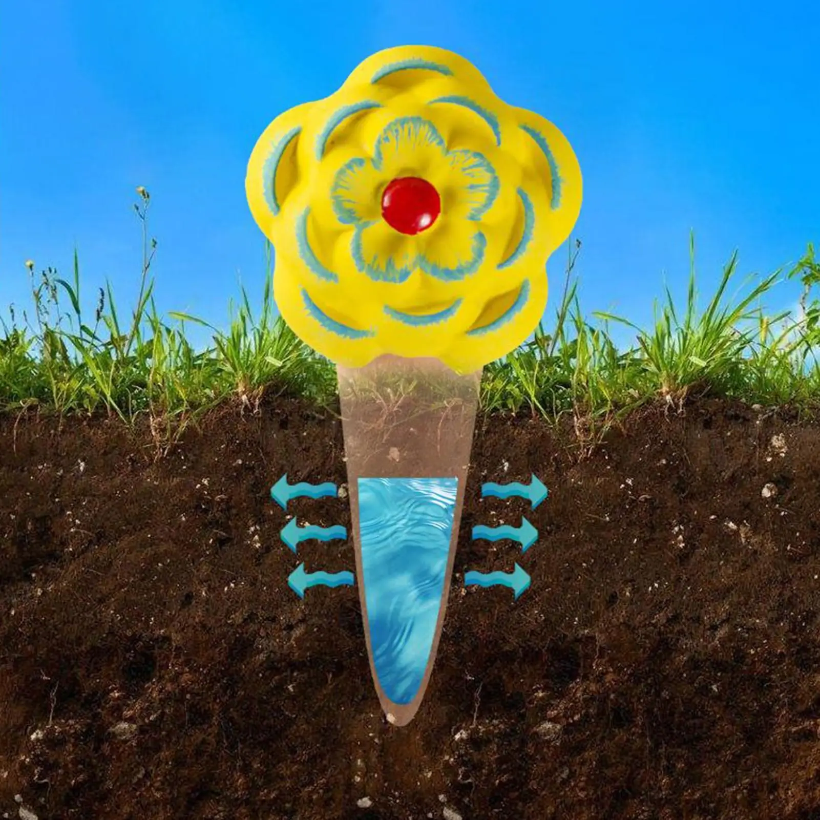 

4pcs Dahlia Plant Watering Spikes, Lazy Drip Irrigator, Red Clay Plant Watering Device Automatic Watering Ball for Outdoor Potte