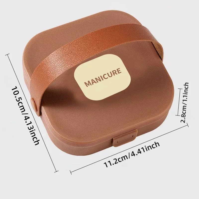 ‌ Kit de manicure de aço inoxidável afiado durável tudo em um conjunto de cortador de unhas portátil ‌