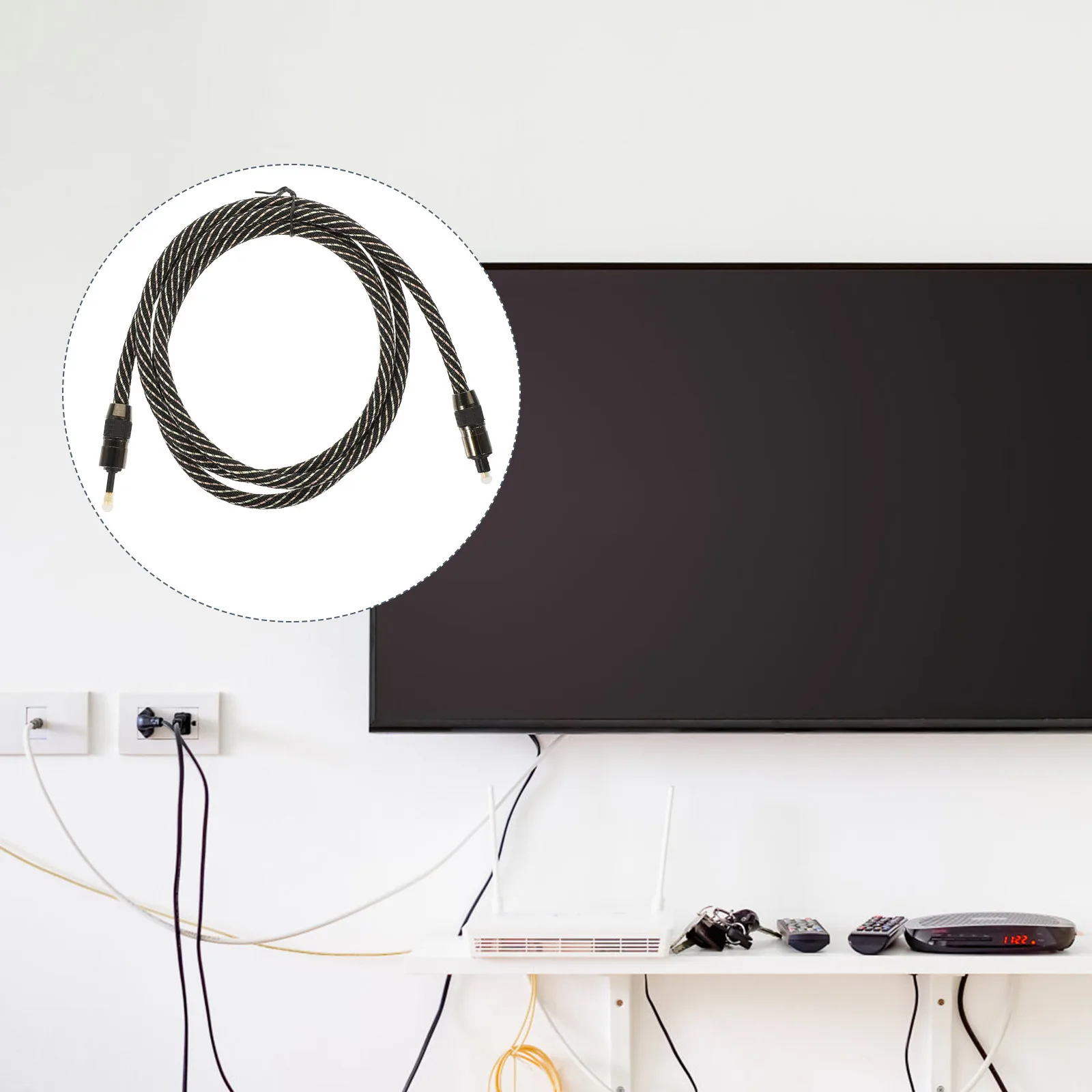 Premium Optical Fiber Audio Cable 250Mb/S High-Speed Digital Transmission For Sound Bar Game Console Fiber Male