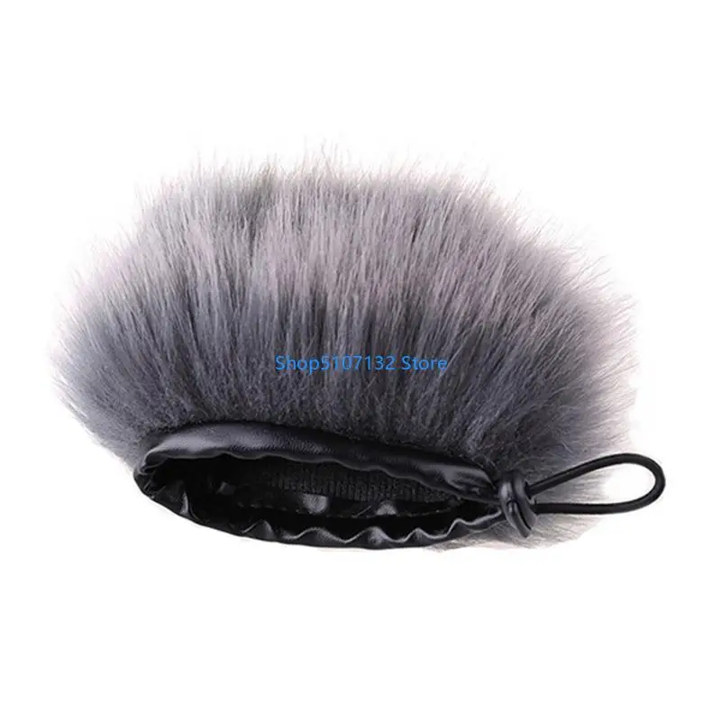 87HD Deadcat Slip on Gnindshield غطاء ميكروفونات متكاملة للمسجل H1N Recorder في الهواء الطلق ميكروفون للهيئة الزجاجية فروي