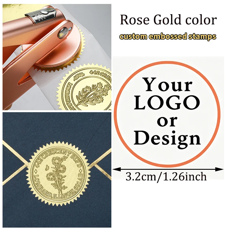 Personalized Custom Embossing Machine, Logo, Address, Wedding Embossing Machine, School Supplies for Desks, Can Be Carried in Ba