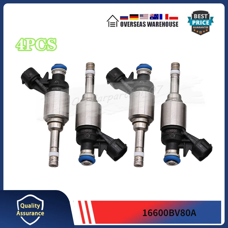 

Set Of 4 Fuel Injectors 16600BV80A Fits For 2015-2017 Nissan Juke 2017-2019 Nissan Sentra 1.6L L4 16600-BV80A